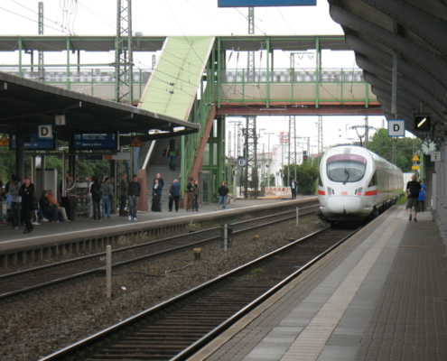 ICE-Abfahrt in Gießen